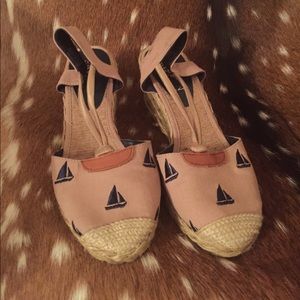Ralph Lauren sailboat espadrilles sandals wedges